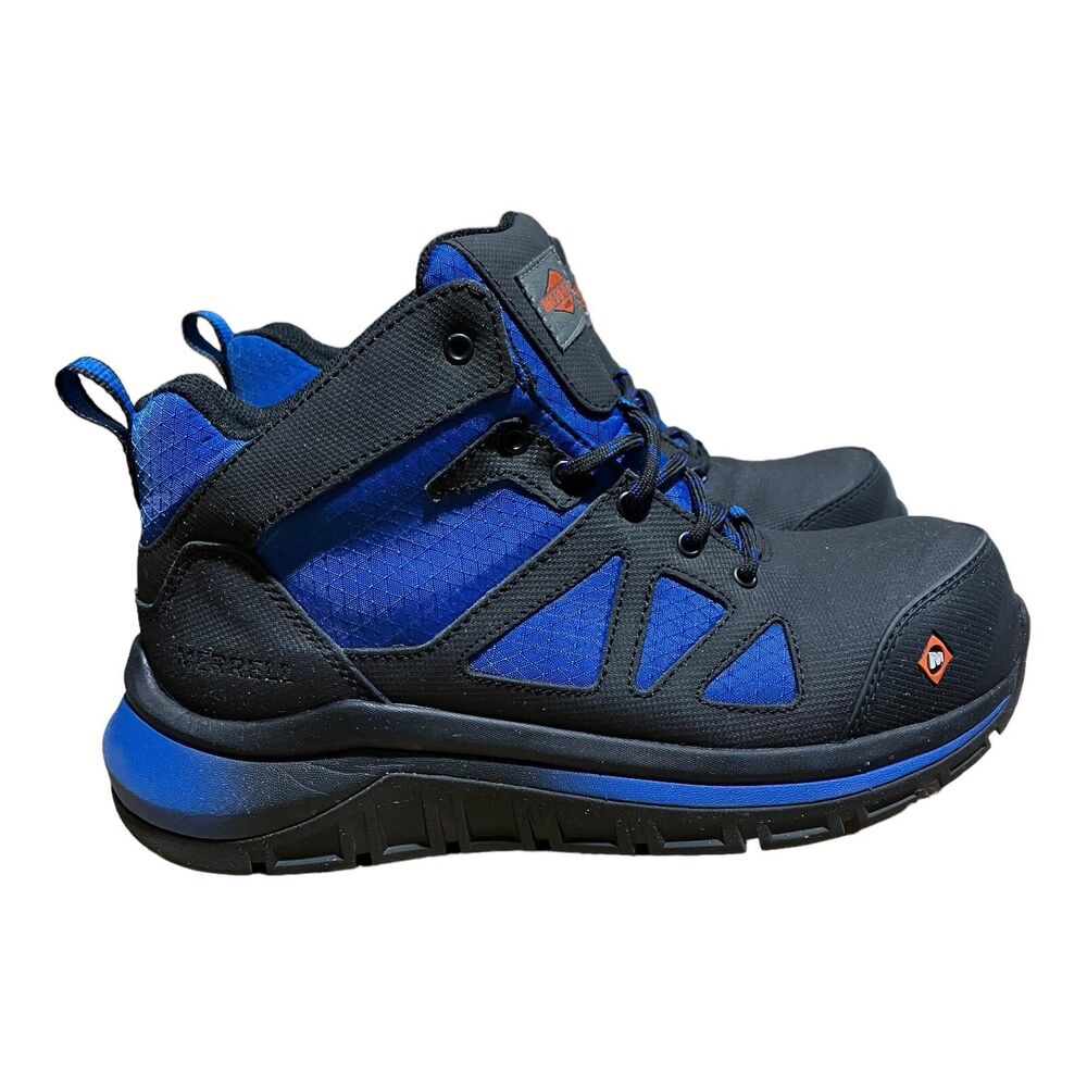 Merrell Steel Toe Moab Work Boots Mens 6.5 Blue EH Safety Industrial Utility‎ - Picture 2 of 8
